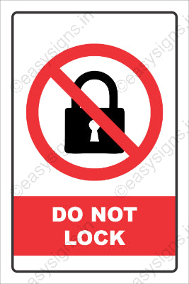 Do Not Lock
