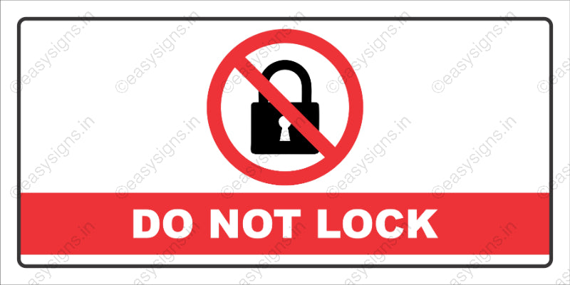 Do Not Lock
