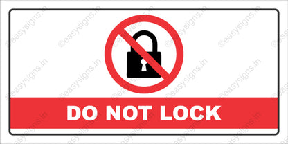 Do Not Lock