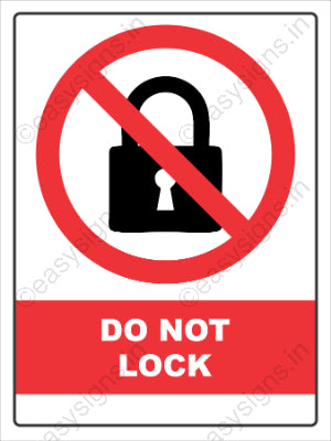 Do Not Lock