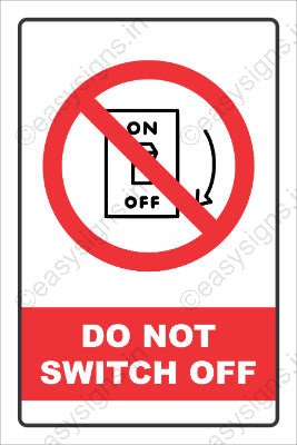 Do Not Switch Off
