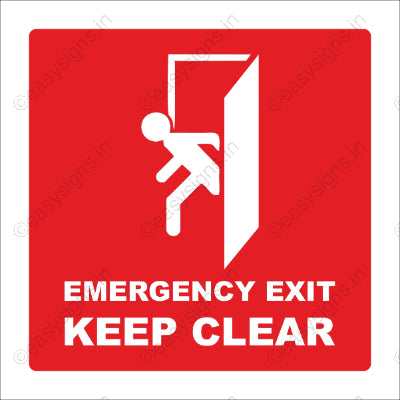Emergency Exit Keep Clear