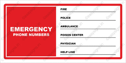 Emergency Contact Numbers