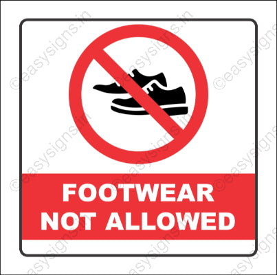 Footwear Not Allowed