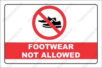 Footwear Not Allowed