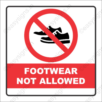 Footwear Not Allowed