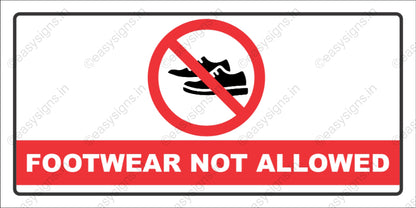 Footwear Not Allowed