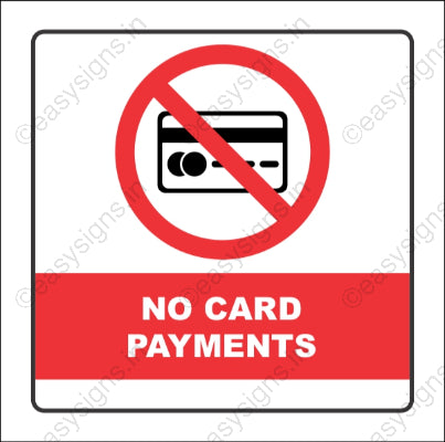 No Card Payments
