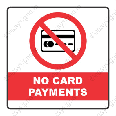 No Card Payments