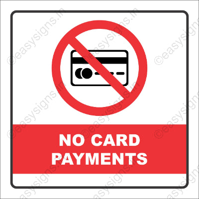No Card Payments