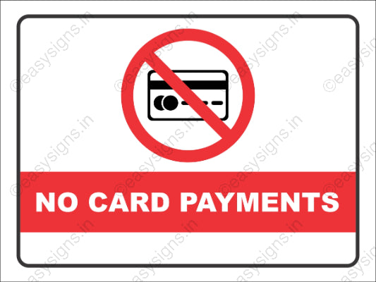 No Card Payments