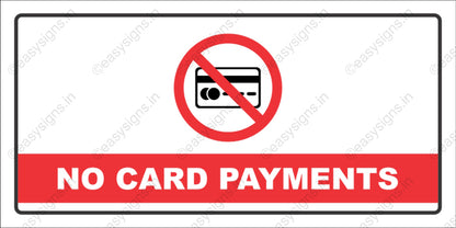 No Card Payments