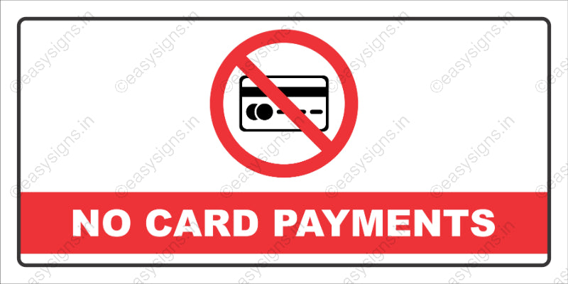 No Card Payments