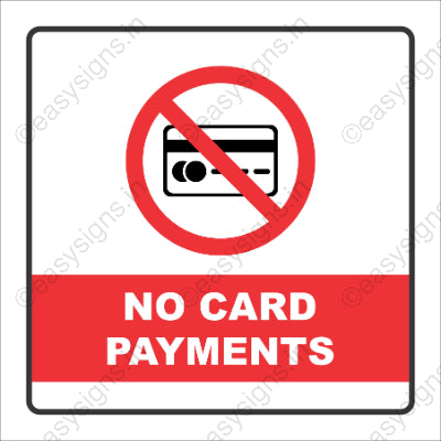 No Card Payments