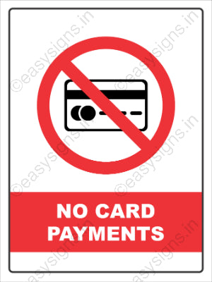 No Card Payments