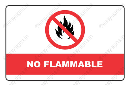 No Flammable