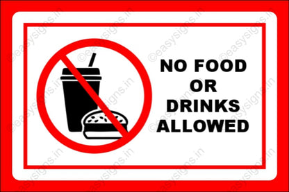 No Food or Drink Allowed