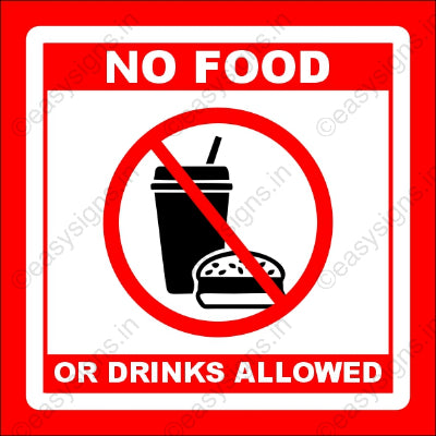 No Food or Drink Allowed
