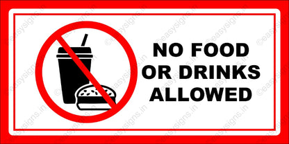 No Food or Drink Allowed