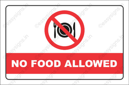 No Food Allowed