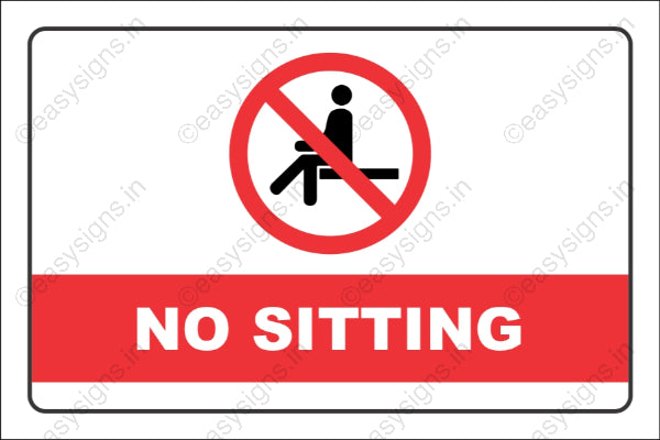 No Sitting
