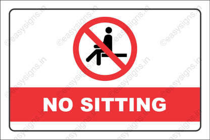 No Sitting
