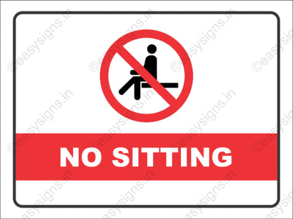 No Sitting