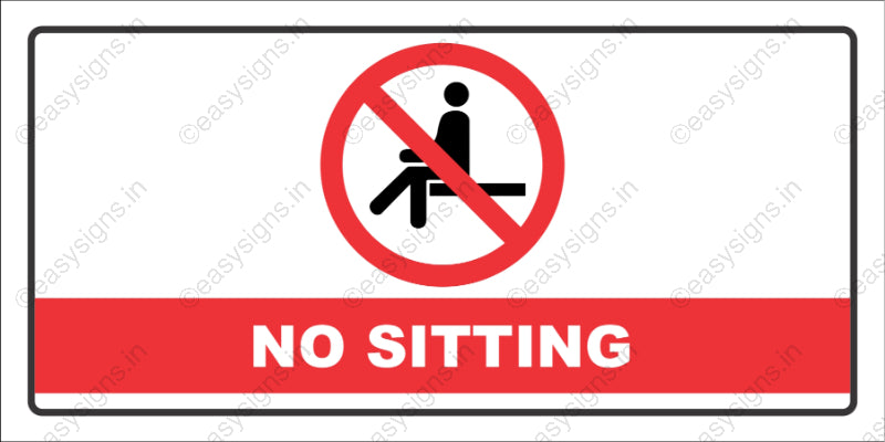 No Sitting