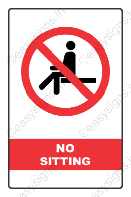 No Sitting