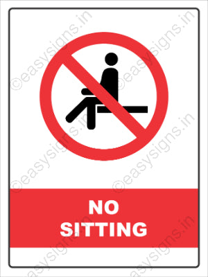 No Sitting