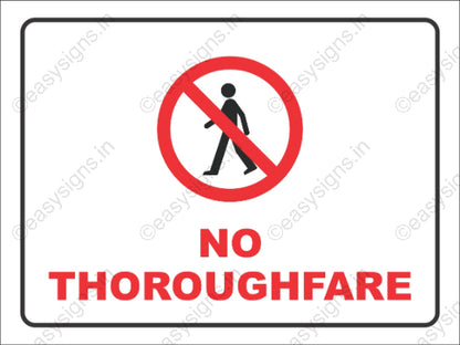 No Thoroughfare