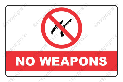 No Weapons