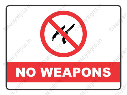 No Weapons