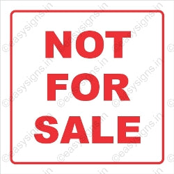 Not For Sale