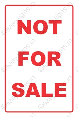 Not For Sale