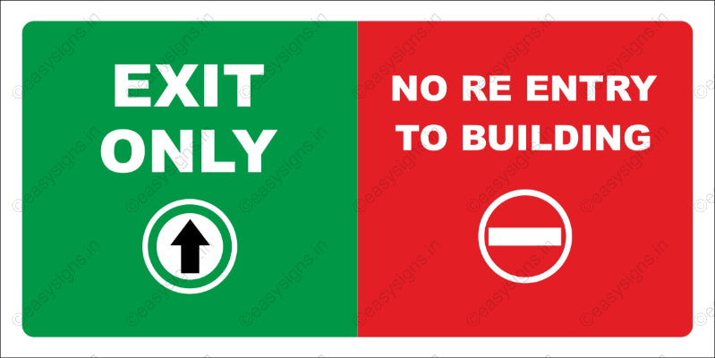 Exit Only No Re-entry To Building