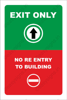 Exit Only No Re-entry To Building
