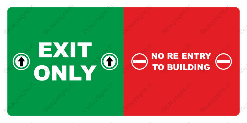 Exit Only No Re-entry To Building