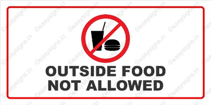Outside Food Not Allowed