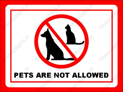 Pets are not allowed