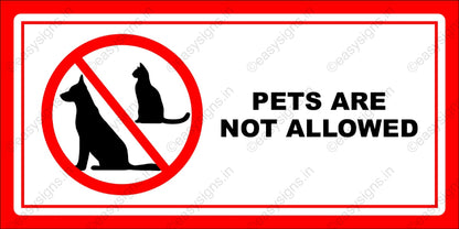 Pets are not allowed