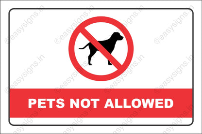 No Pets Allowed