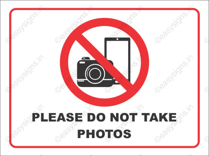 Please Do Not Take Photos