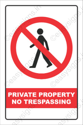 Private Property No Trespassing