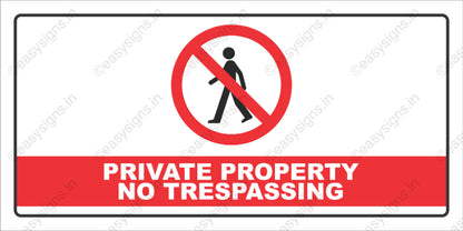Private Property No Trespassing