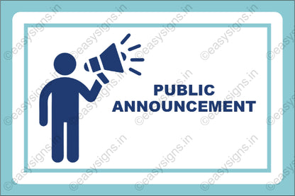 Public Announcement