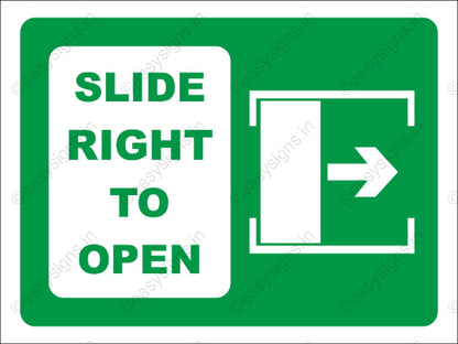 Slide Right To Open