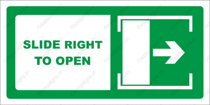 Slide Right To Open