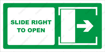 Slide Right To Open