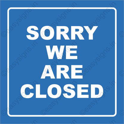 We Are Closed